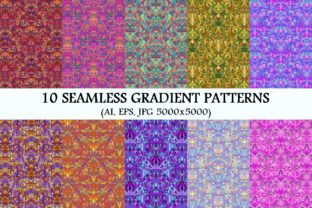 10 Seamless Floral Triangle Patterns