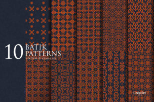 10 SeamlessBatik Patterns