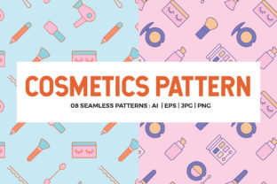 Cosmetics Seamless Patterns: Design Flexibility for Beauty Branding and Textile Innovation