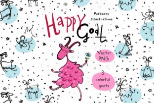 Happy Goat - Patterns and Illustrations