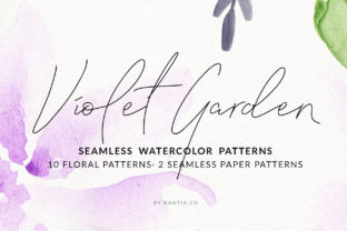 Violet Garden Watercolor Patterns: Seamless Floral Design for Real-World Creative Workflows