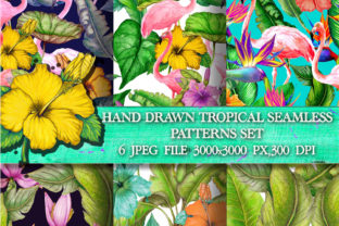 Watercolor Tropical Patterns Pack